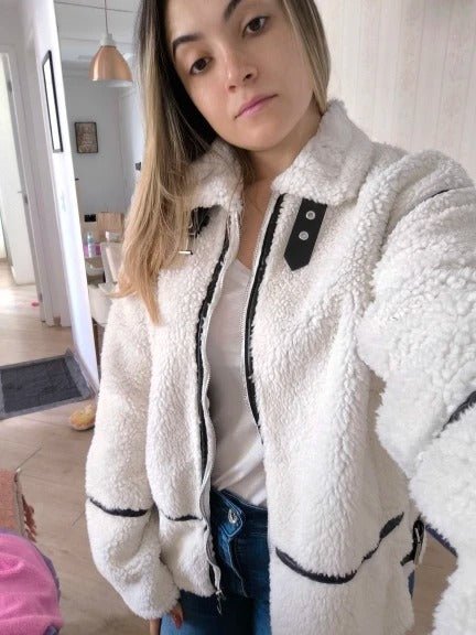 Chantal Boucle Bomber Jacket - Image 4