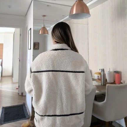 Chantal Boucle Bomber Jacket - Image 6