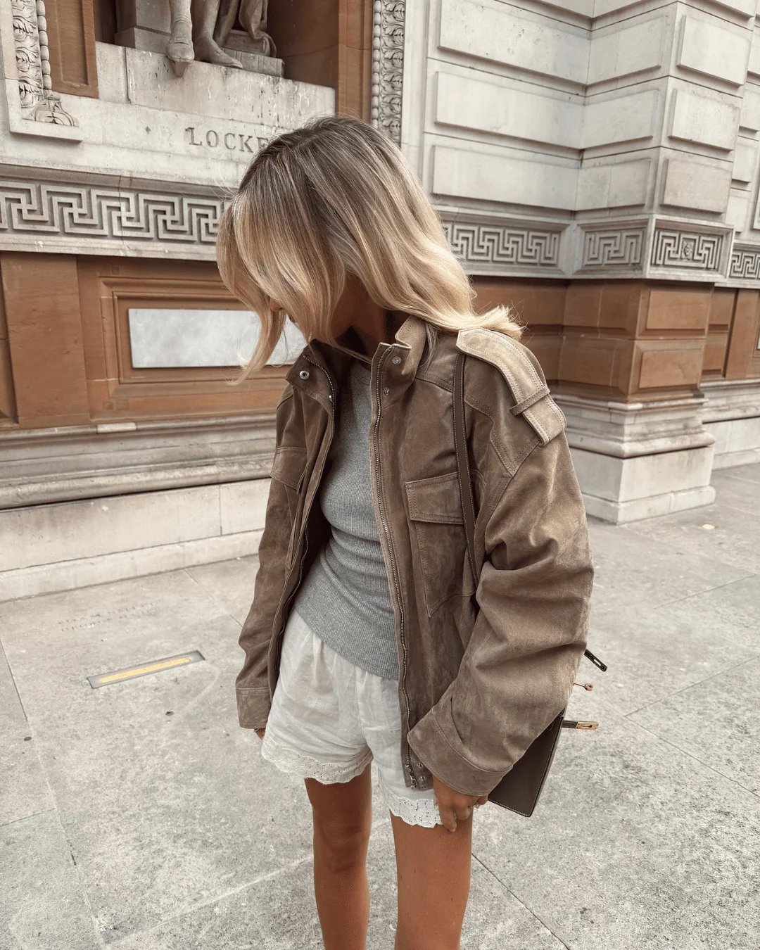 Charice High-Neck Suede Jacket - Image 2