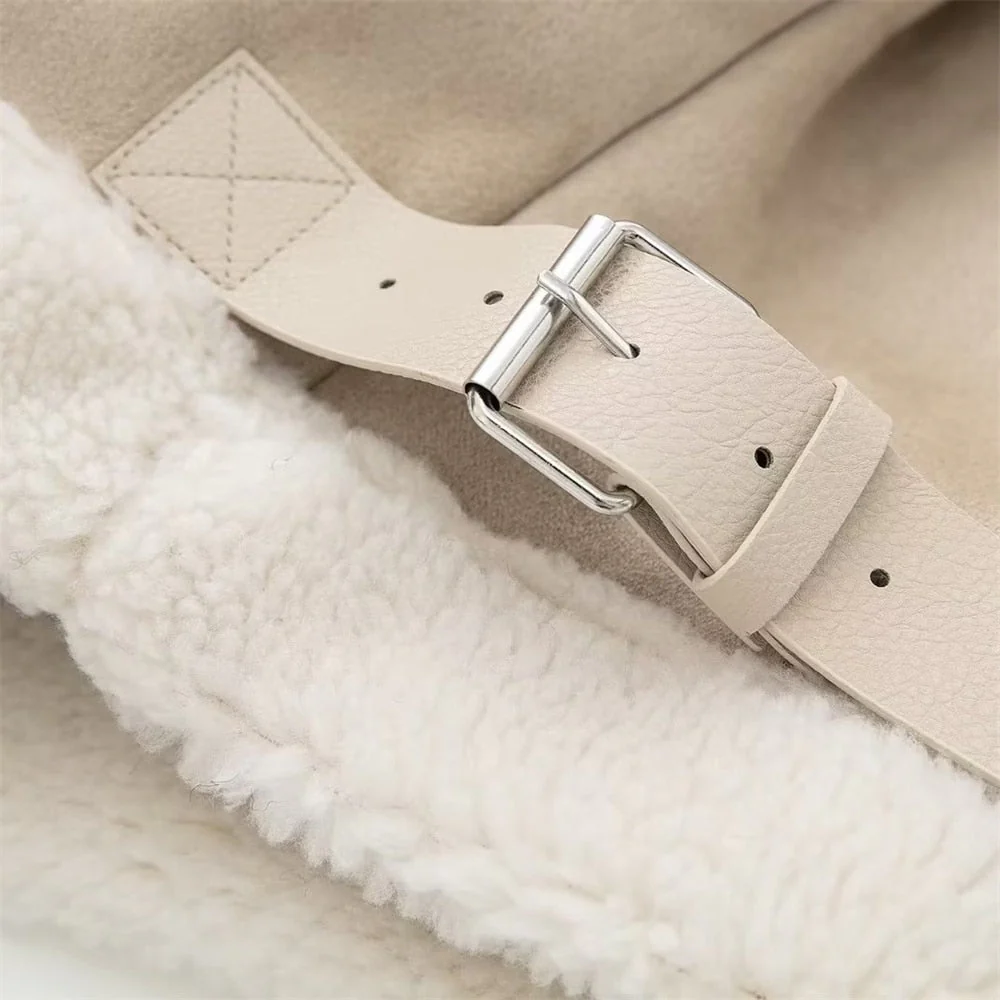Cindy Suede Faux Fur Jacket - Image 11