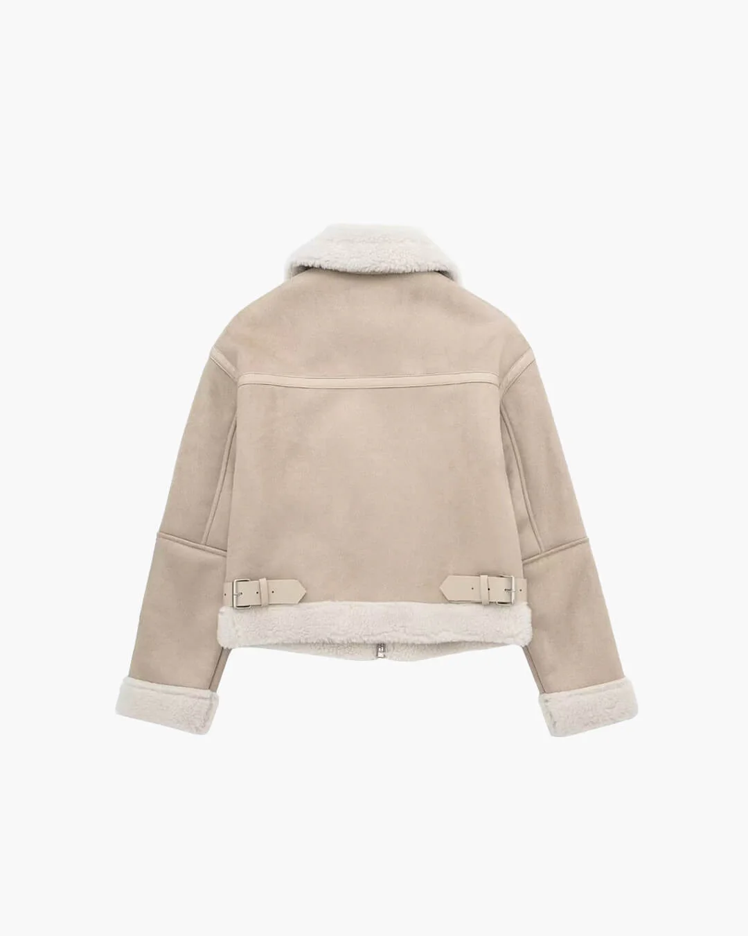 Cindy Suede Faux Fur Jacket - Image 9