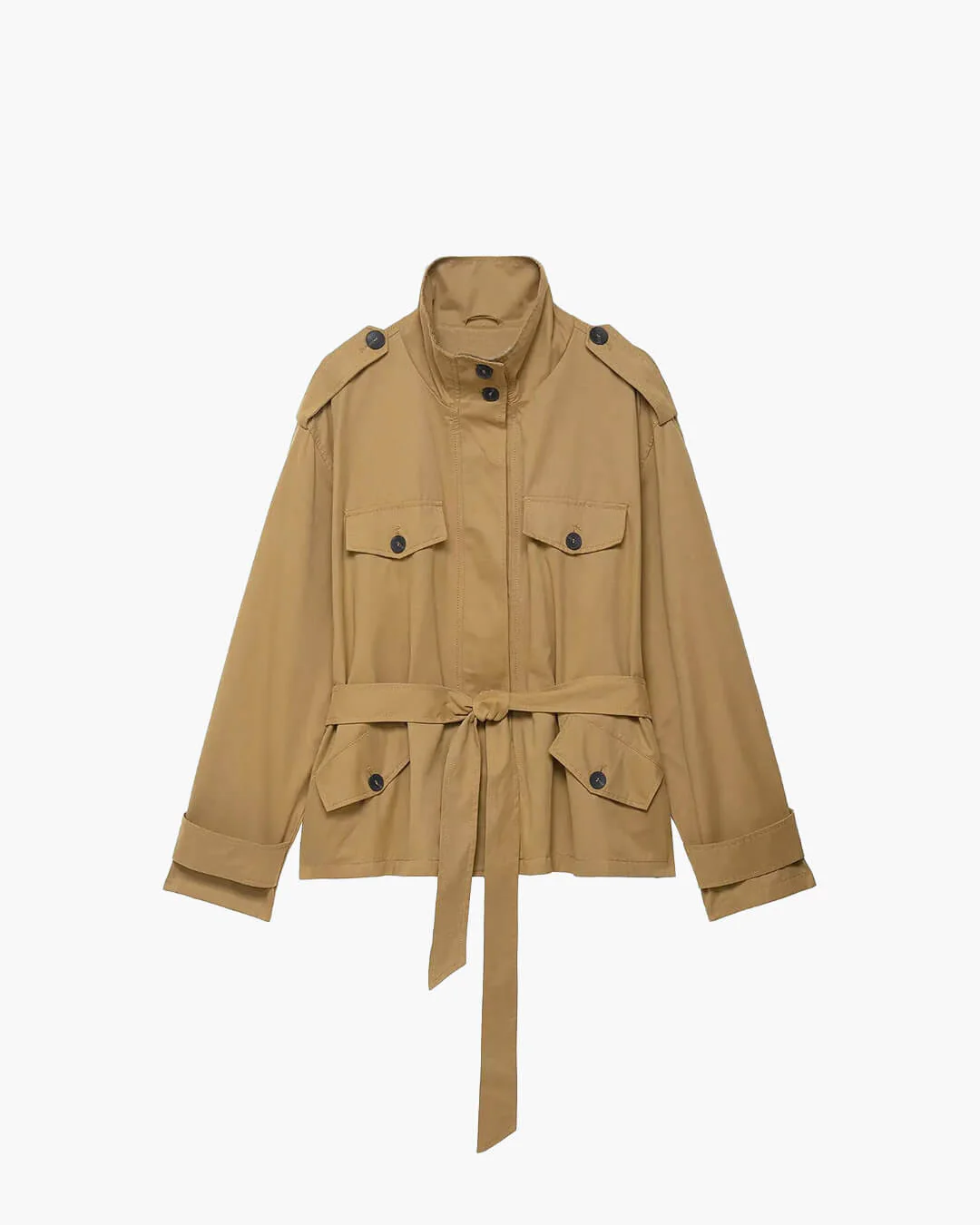 Claire Short Trench Coat Skort Set - Image 7