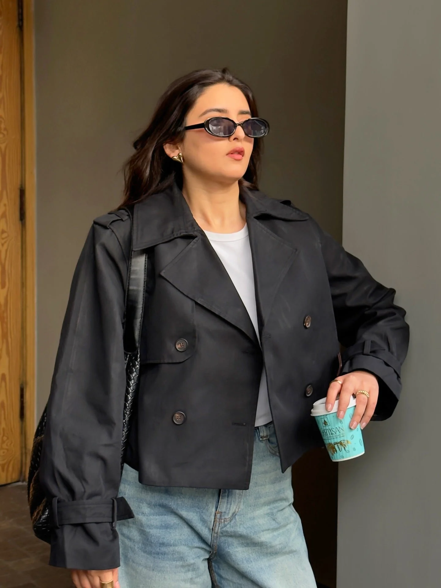 Clarisse Short Trench Coat - Image 10