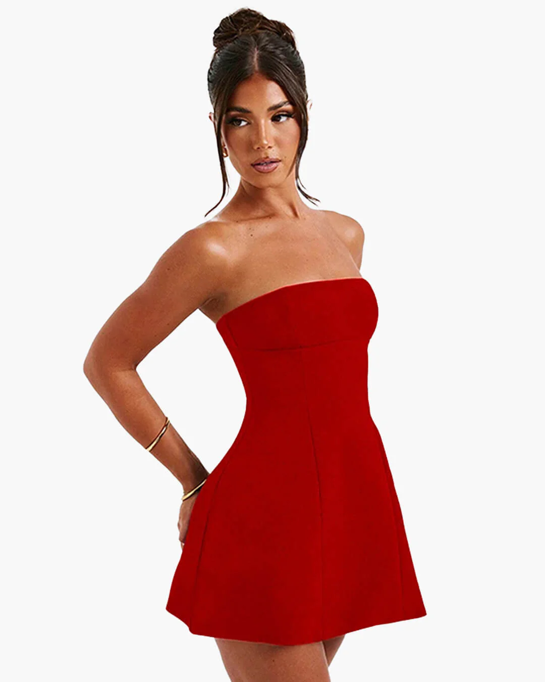 Colby Cinched Waist Strapless Mini Dress - Image 5