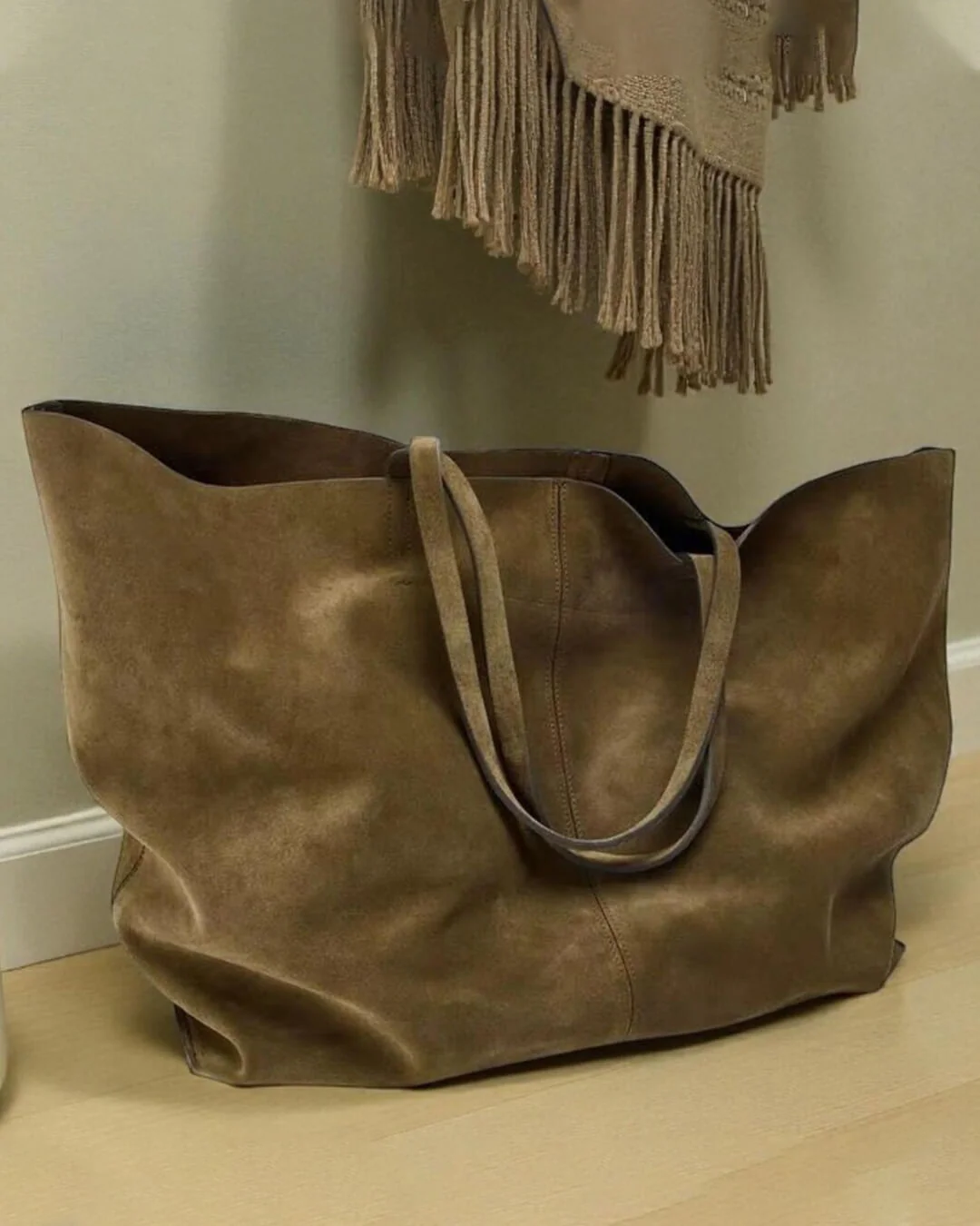 Cynthia Large Suede Tote Bag - Image 4