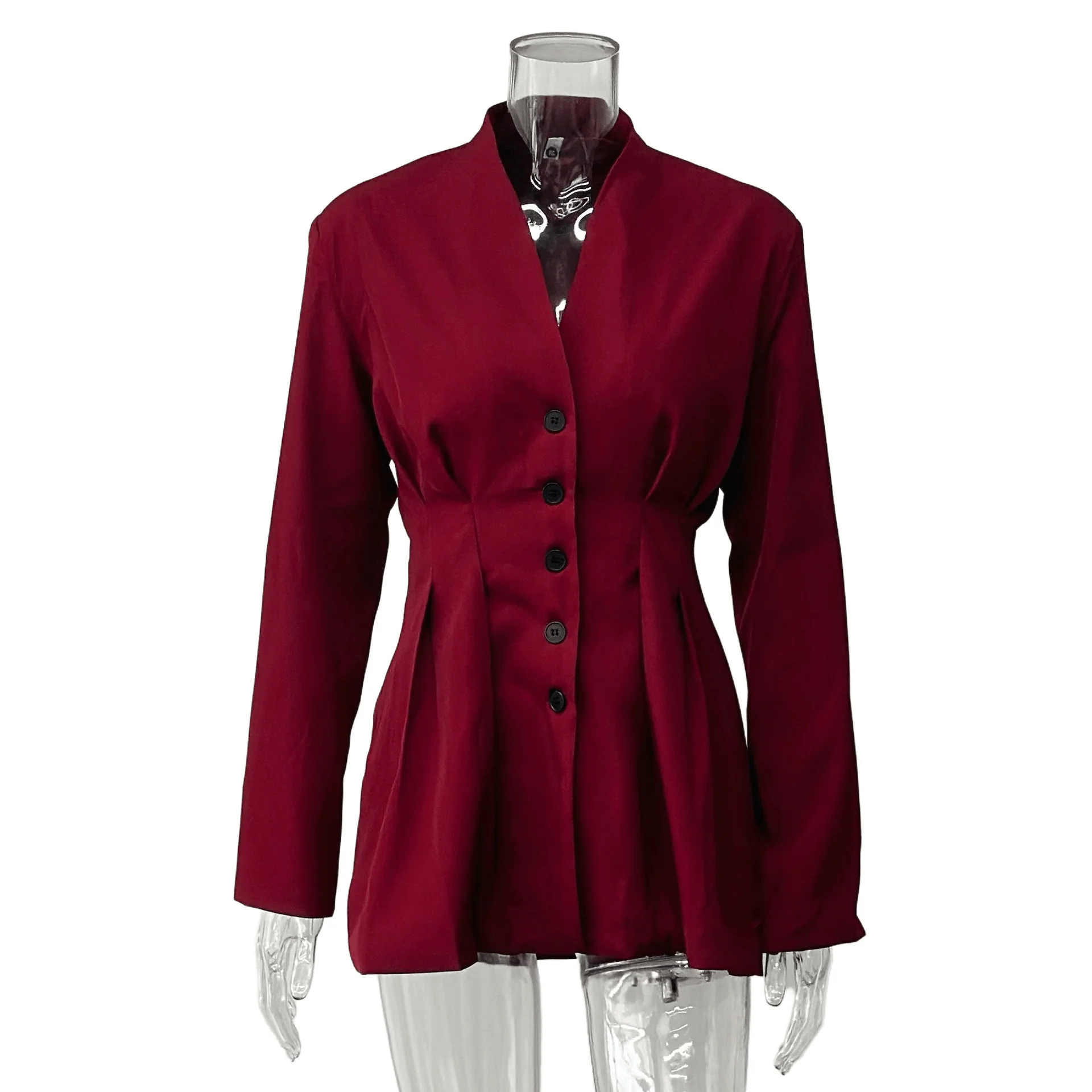 Daniela Cinched Collarless Blazer - Image 7