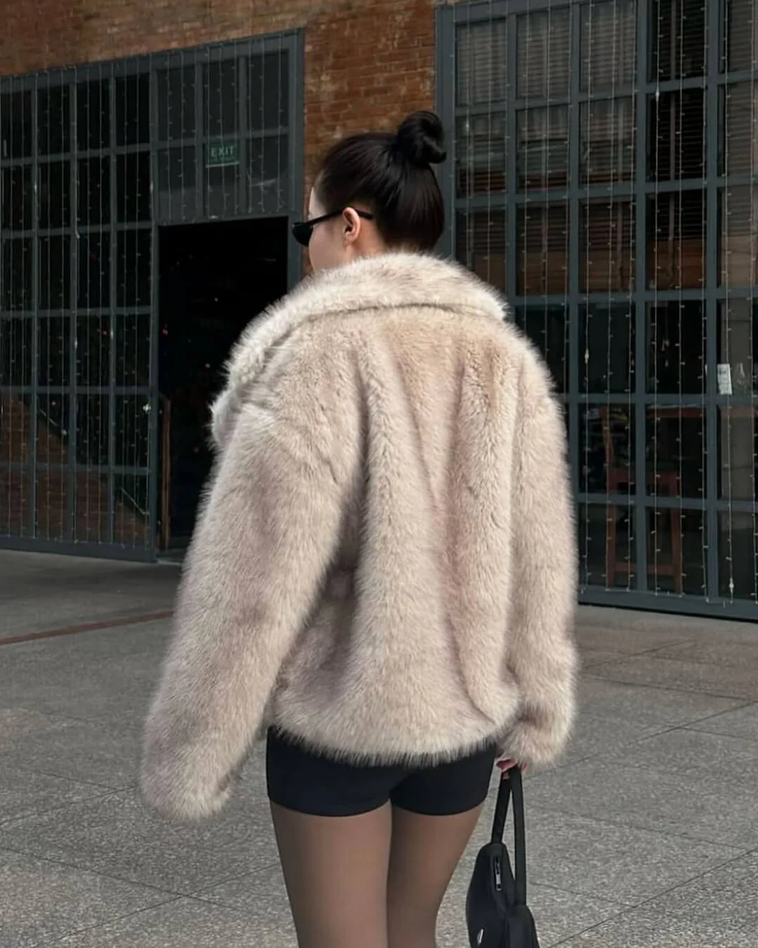 Darcy Mid-Length Fluffy Jacket - Image 4
