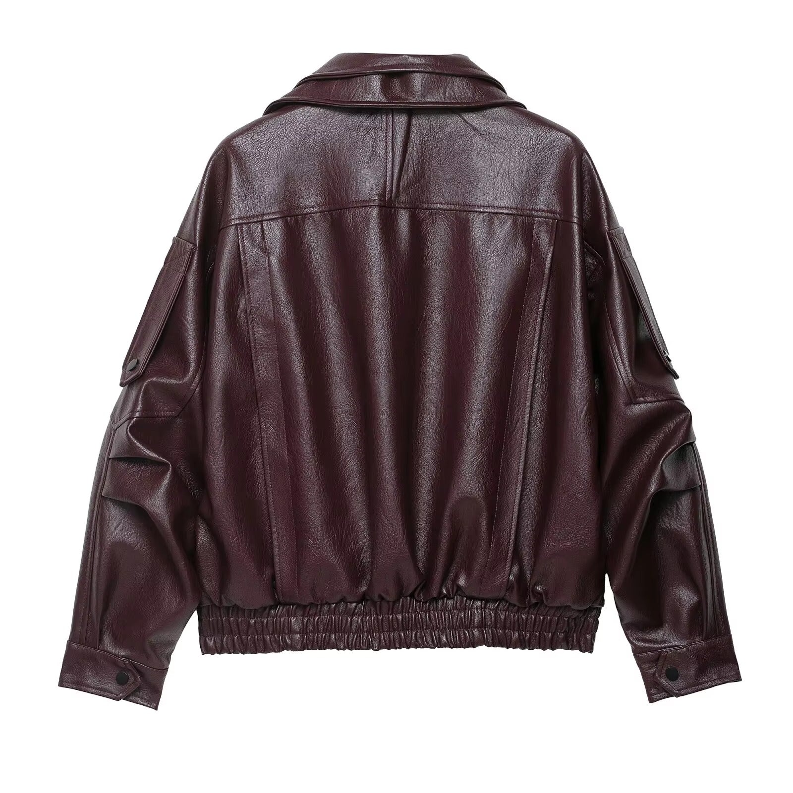 Denise Belted Leather Jacket - Image 6