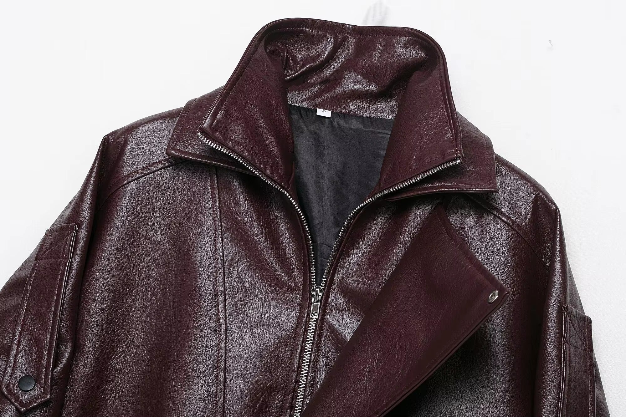 Denise Belted Leather Jacket - Image 7