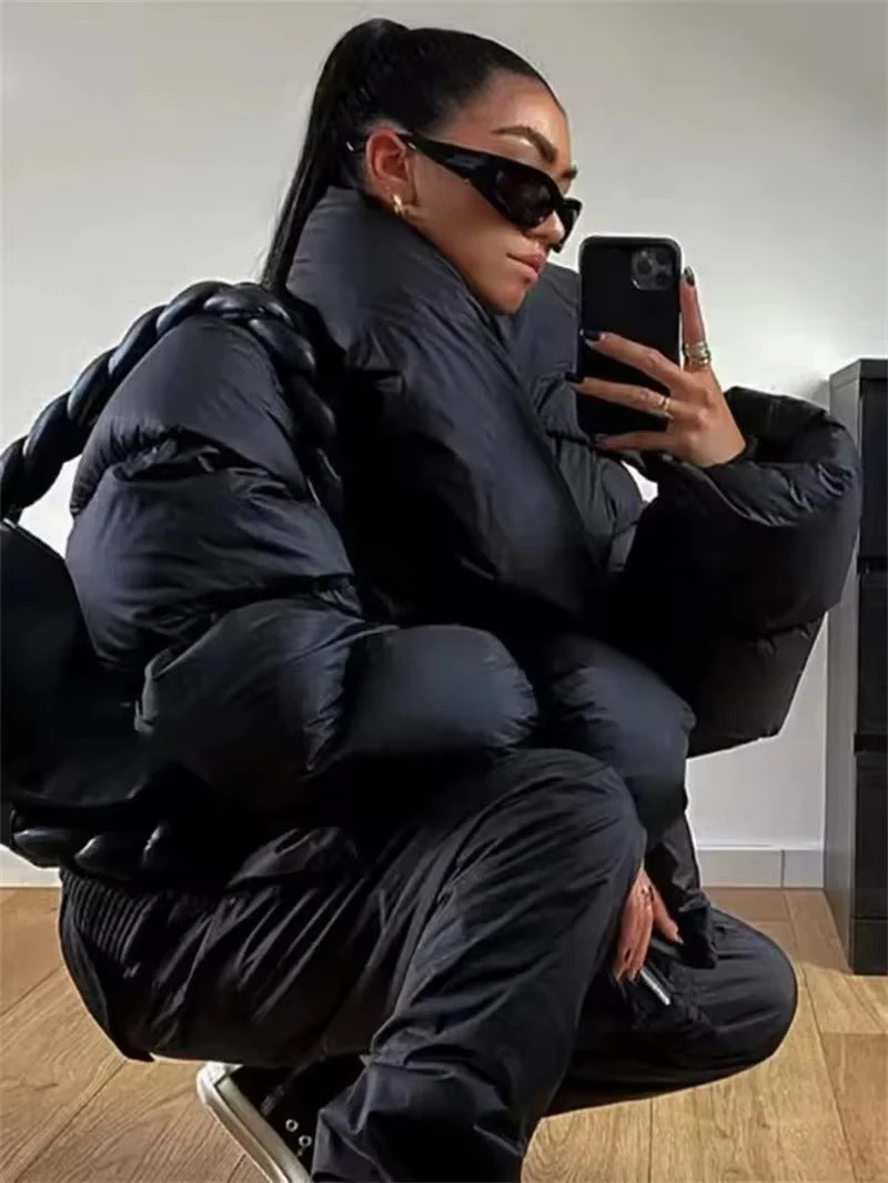 Donna Funnel Neck Puffer Jacket - Image 4