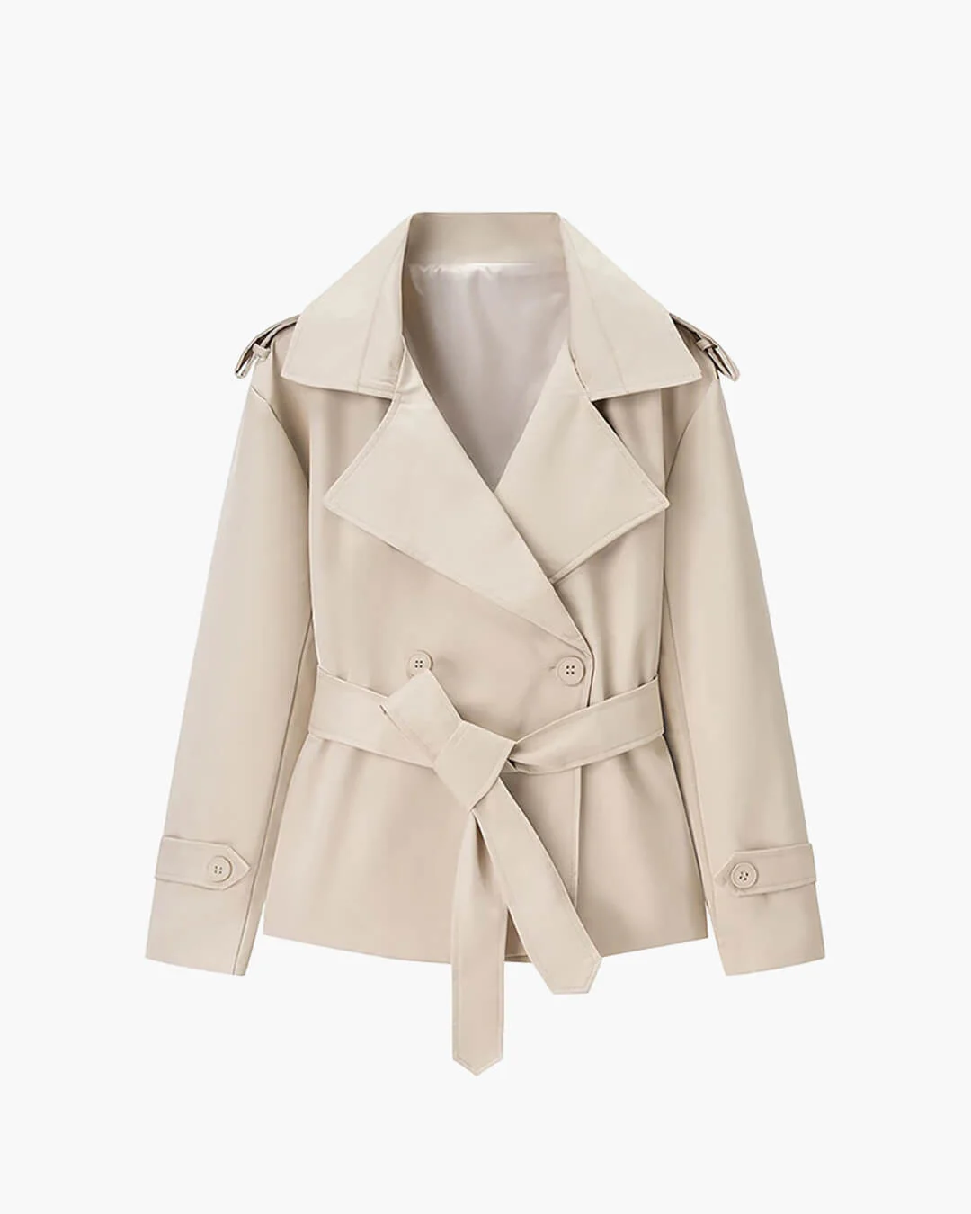 Dorothy Lace Up Short Trench Coat - Image 18