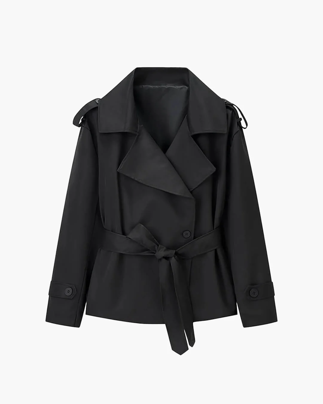 Dorothy Lace Up Short Trench Coat - Image 21