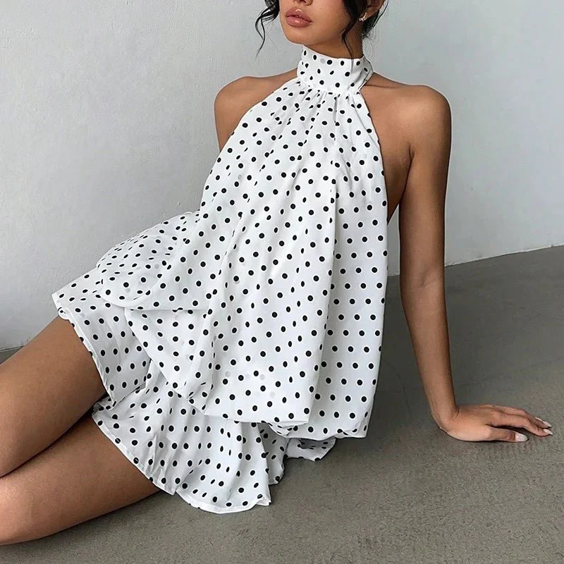 Eden Halter Backless Mini Dress - Image 11