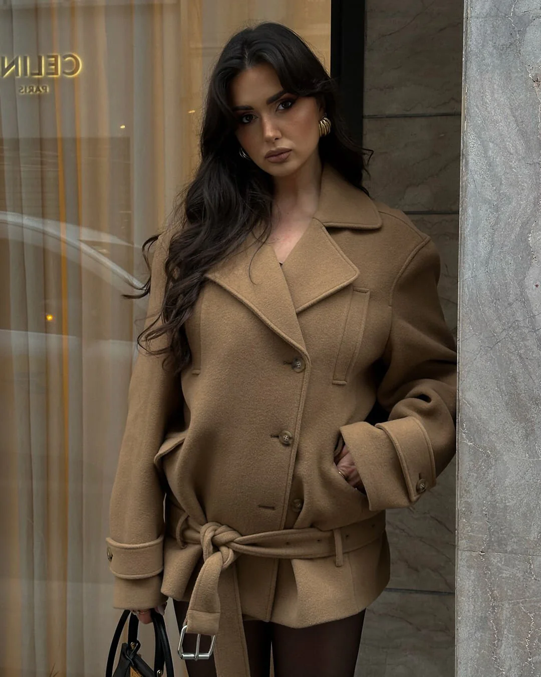 Elaine Belted Short Coat - Image 3