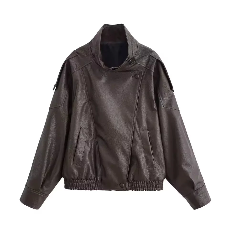 Elena Asymmetric Button Pocket Jacket - Image 10
