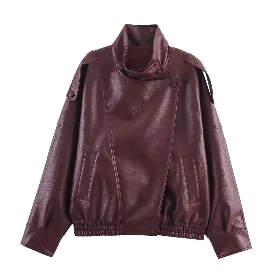 Elena Asymmetric Button Pocket Jacket - Image 8
