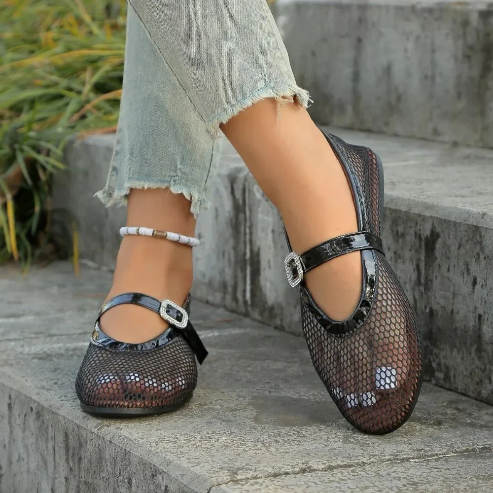 Elena Round-Toe Ballet Flats - Image 3