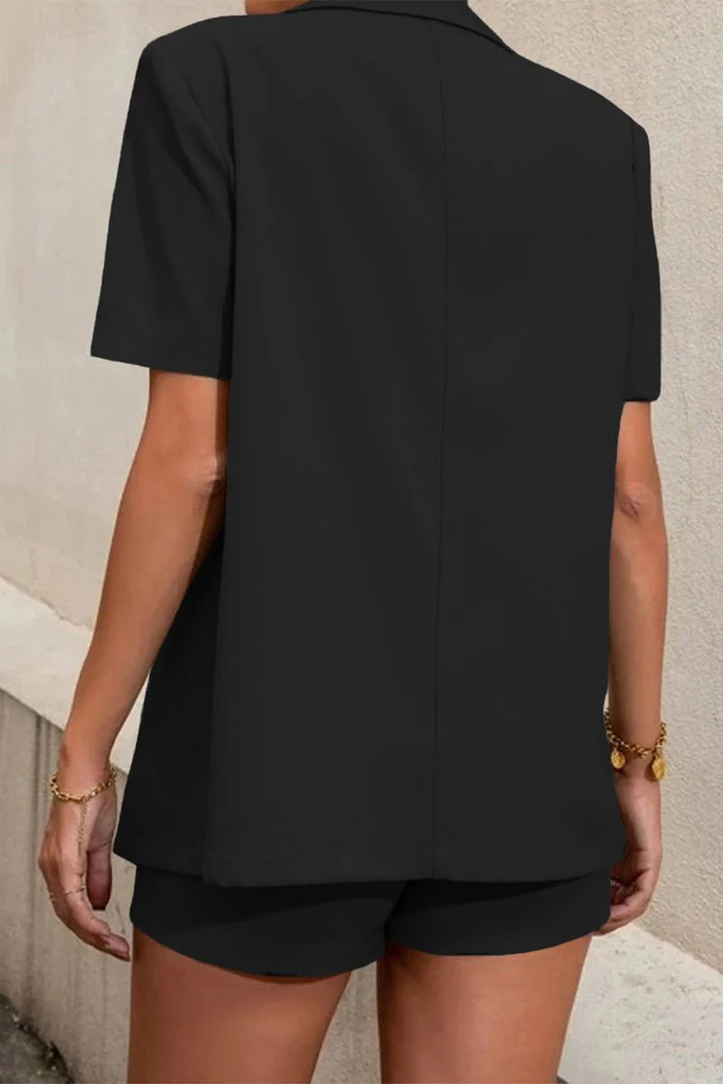 Elena Two-Piece Collared Short Sleeve Set - Image 7
