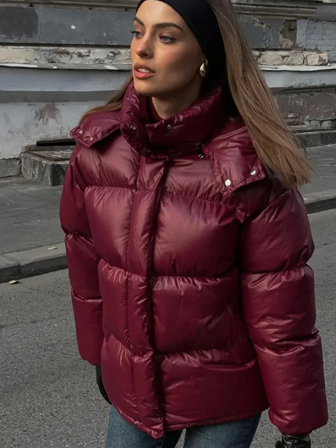 Eliza Hooded Padded Parka Coat - Image 3