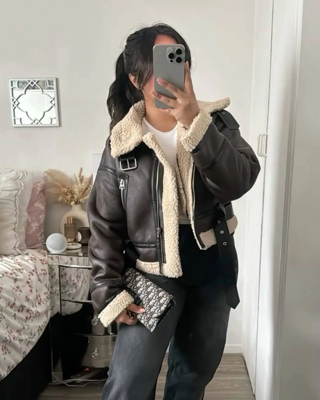 Elora Faux Leather Jacket - Image 2