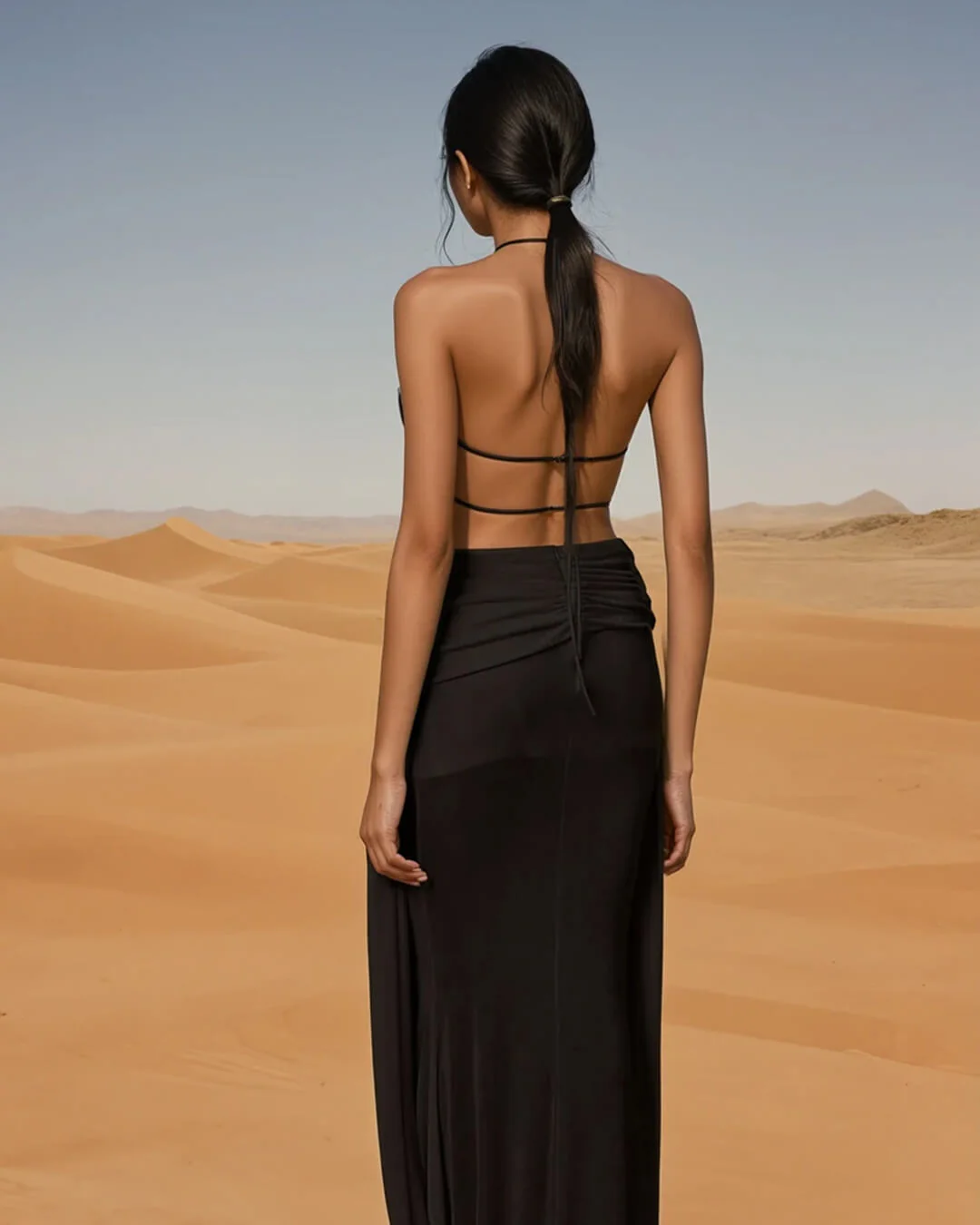 Elyse Halterneck Backless Maxi Dress - Image 11