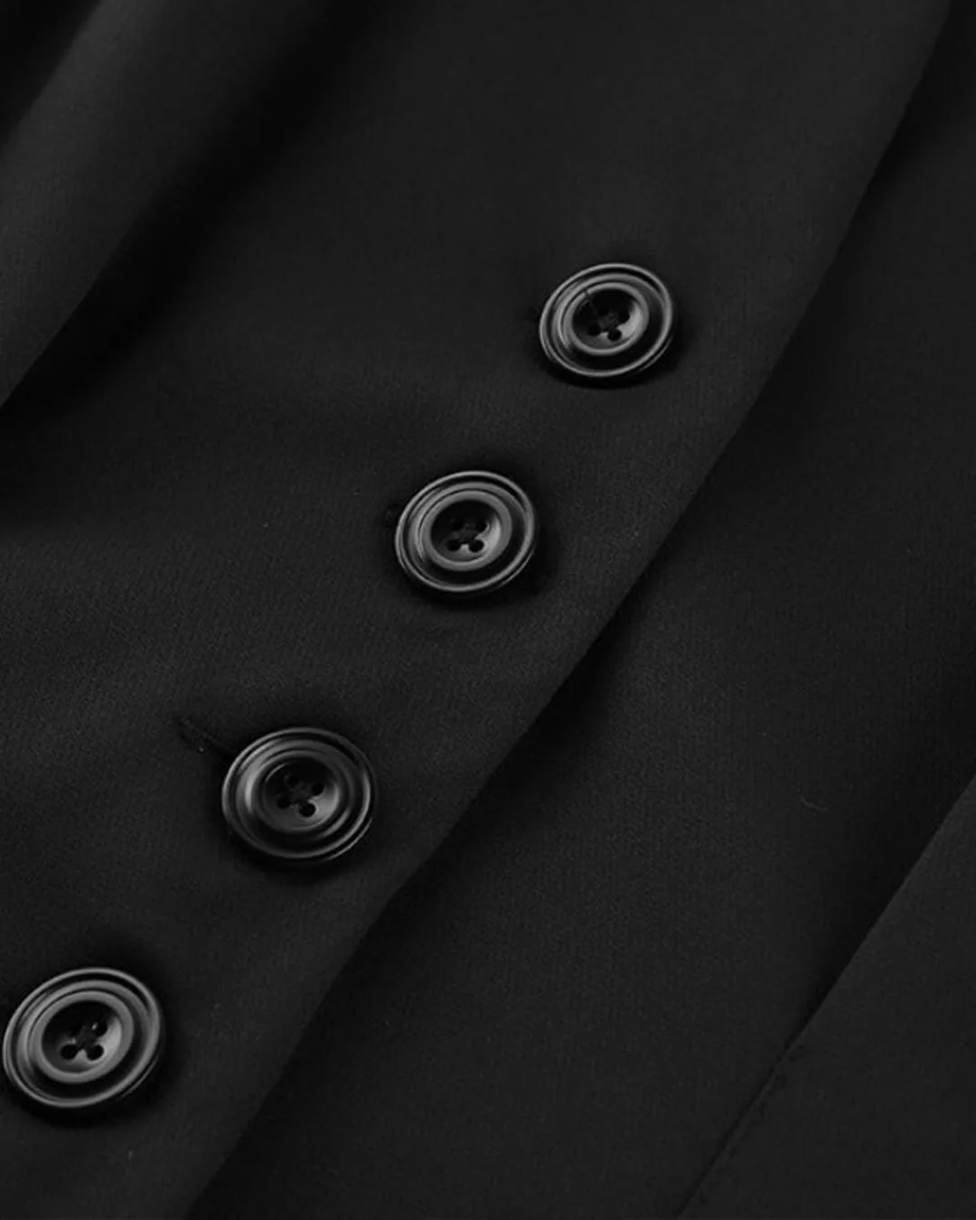Empress Ruched-Waist V-Neck Blazer - Image 5