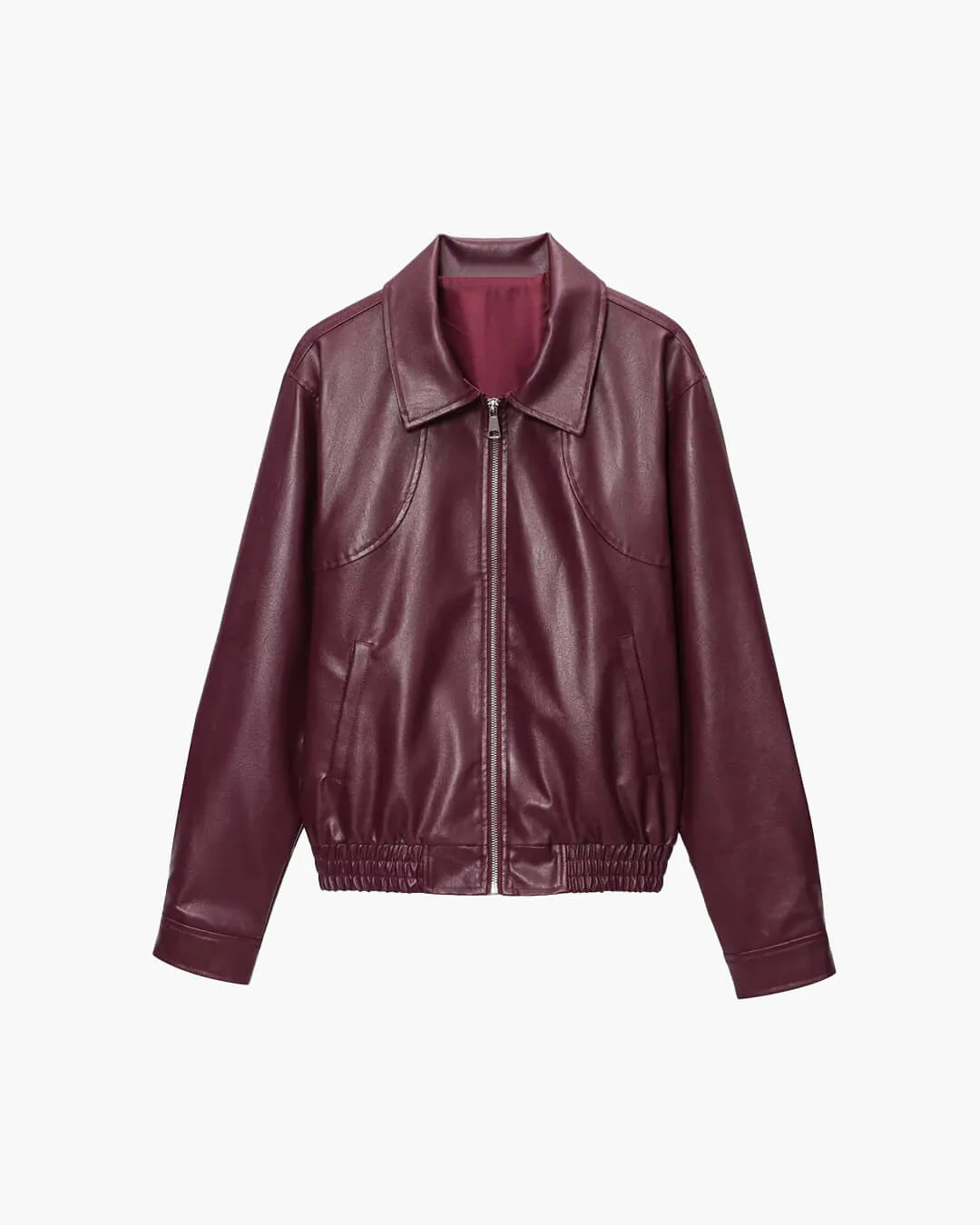 Erika Zip Up Leather Jacket - Image 7