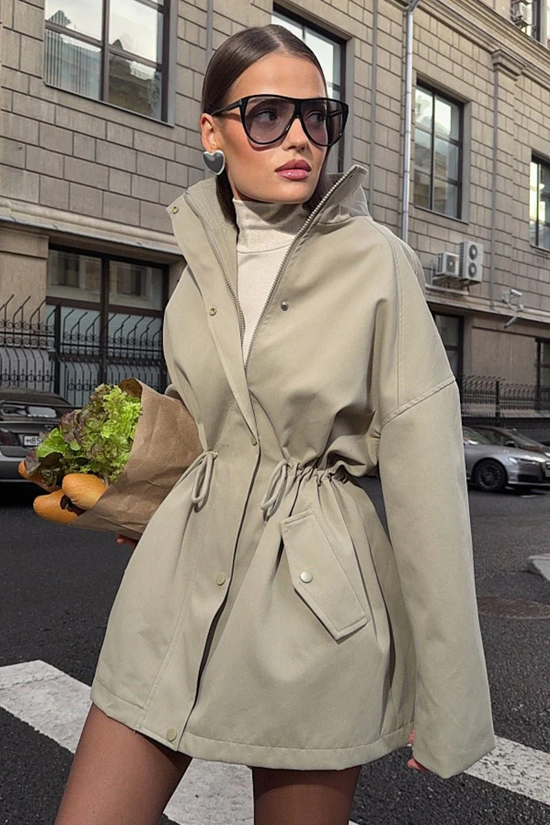 Eva Drawstring Trench Coat - Image 2
