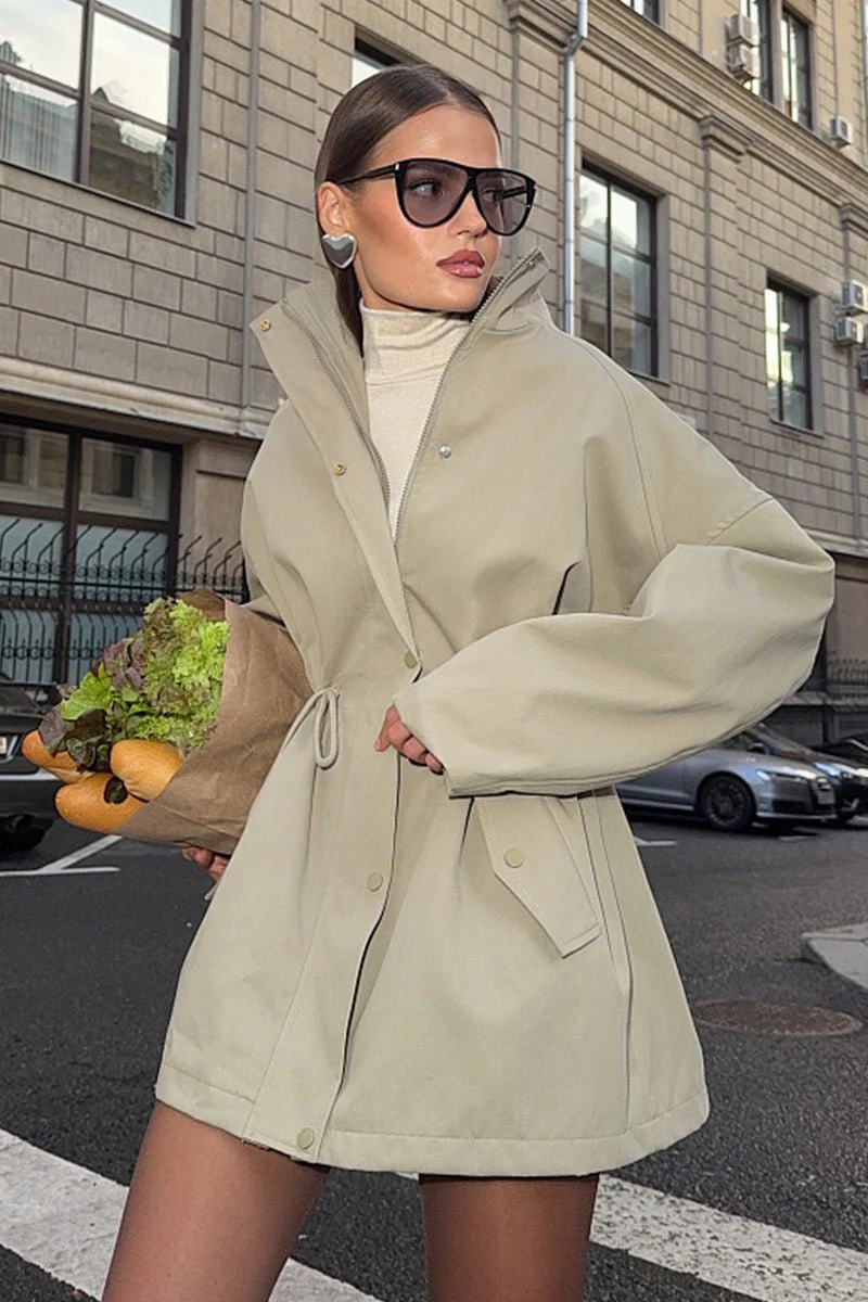 Eva Drawstring Trench Coat - Image 3