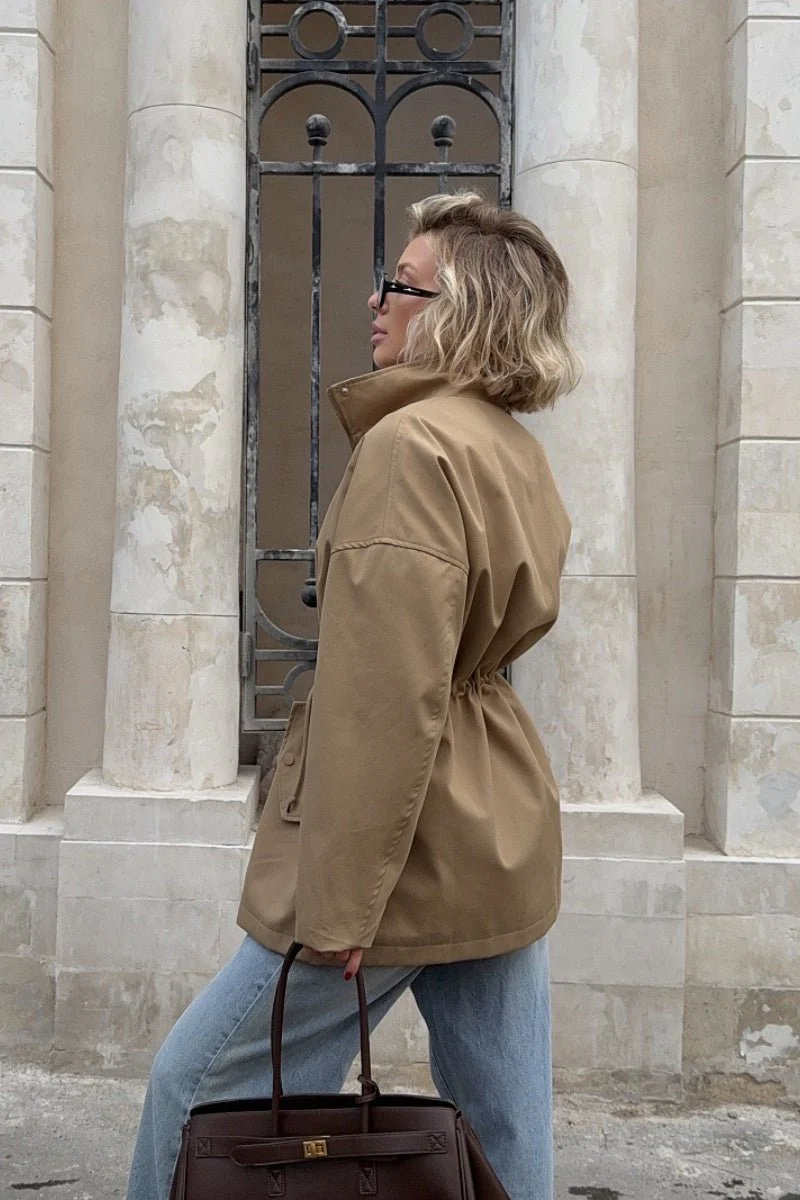 Eva Drawstring Trench Coat - Image 6