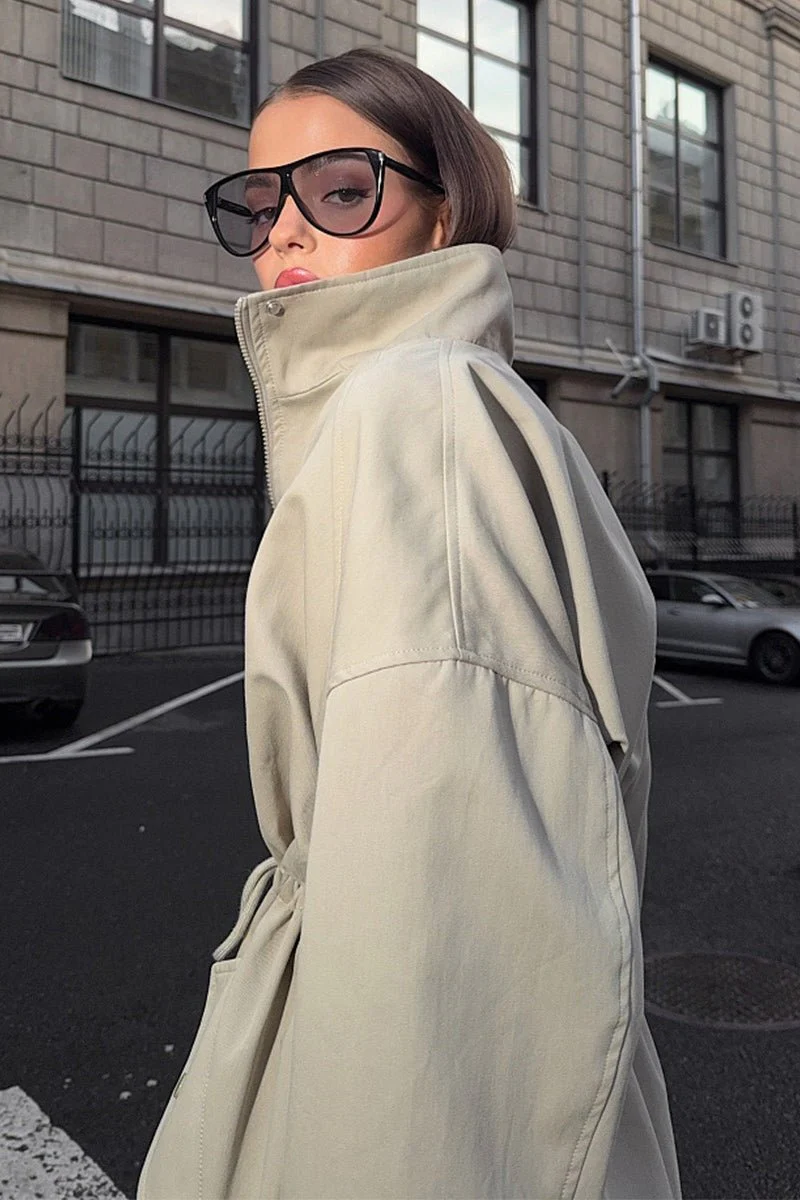 Eva Drawstring Trench Coat - Image 8