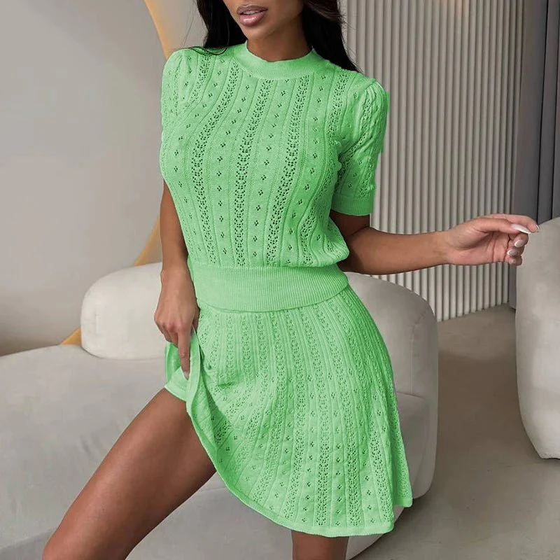 Everly Hollow Knit Two-Piece Set - Image 6