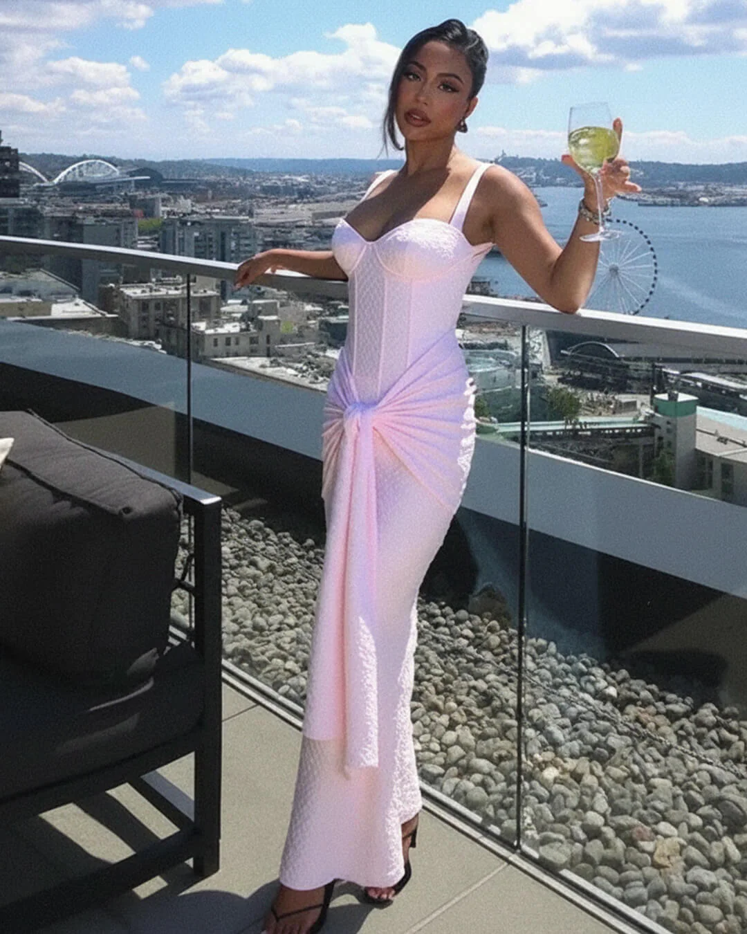 Evette Sleeveless Corset Maxi Dress - Image 2