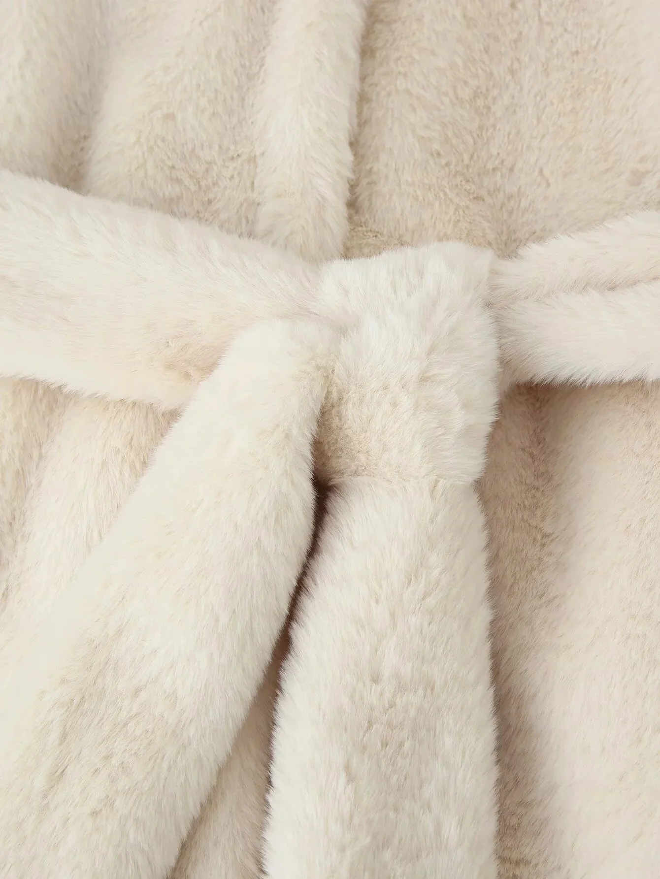 Farrah Faux Fur Coat with Belt - Image 9