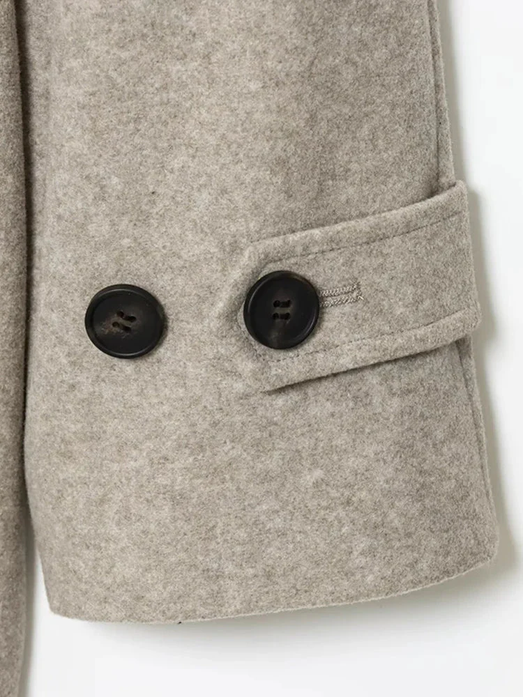 Felly Faux Wool Coat with Belt - Image 11