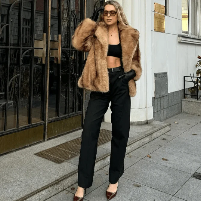Fiona Faux Fur Coat - Image 2