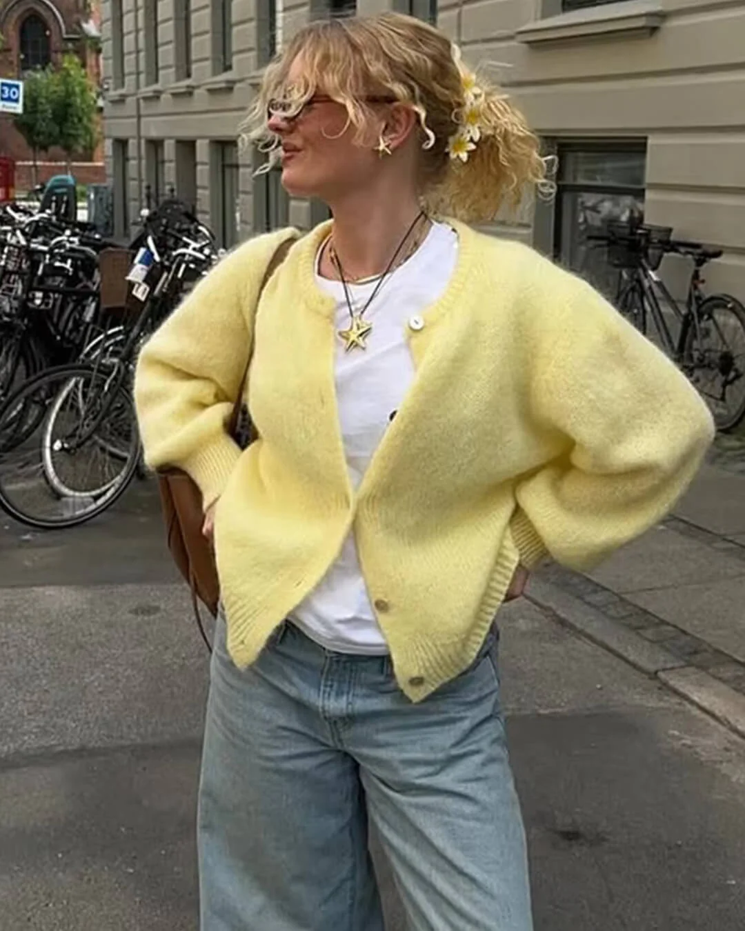 Freya Fuzzy Knit Cardigan - Image 14