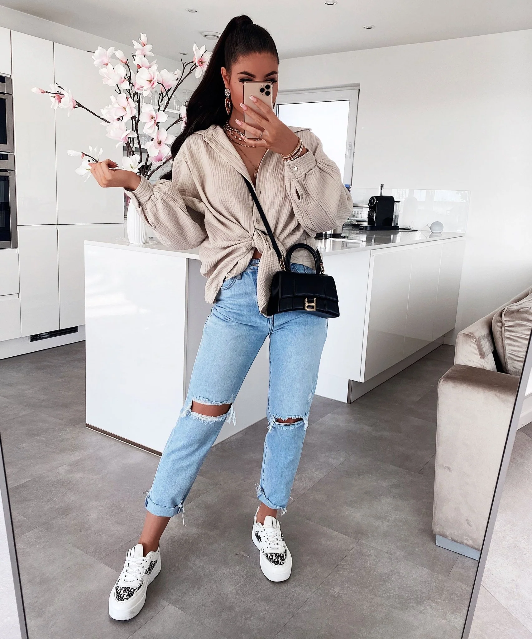 Freya Oversized Muslin Blouse - Image 6