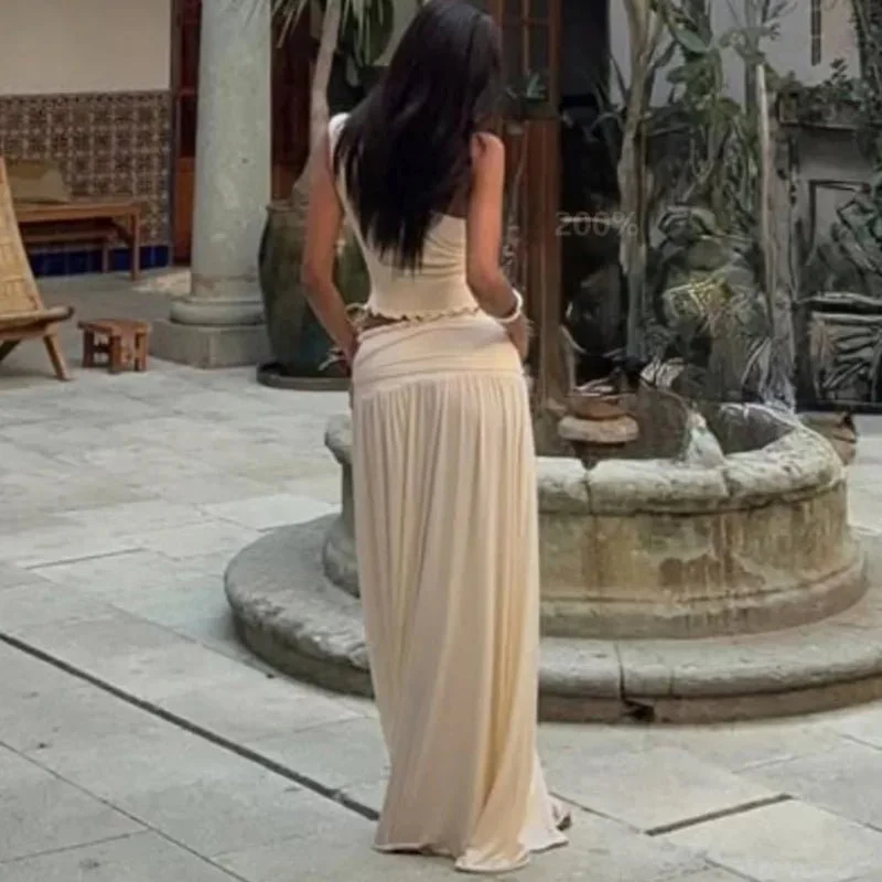 Gaia Belted Maxi Skirt Set - Image 4