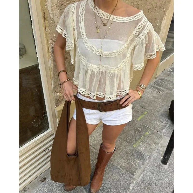 Genevra Sheer Chiffon Blouse