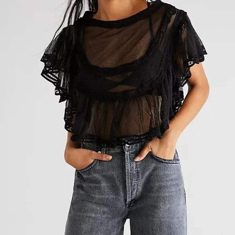 Genevra Sheer Chiffon Blouse - Image 5