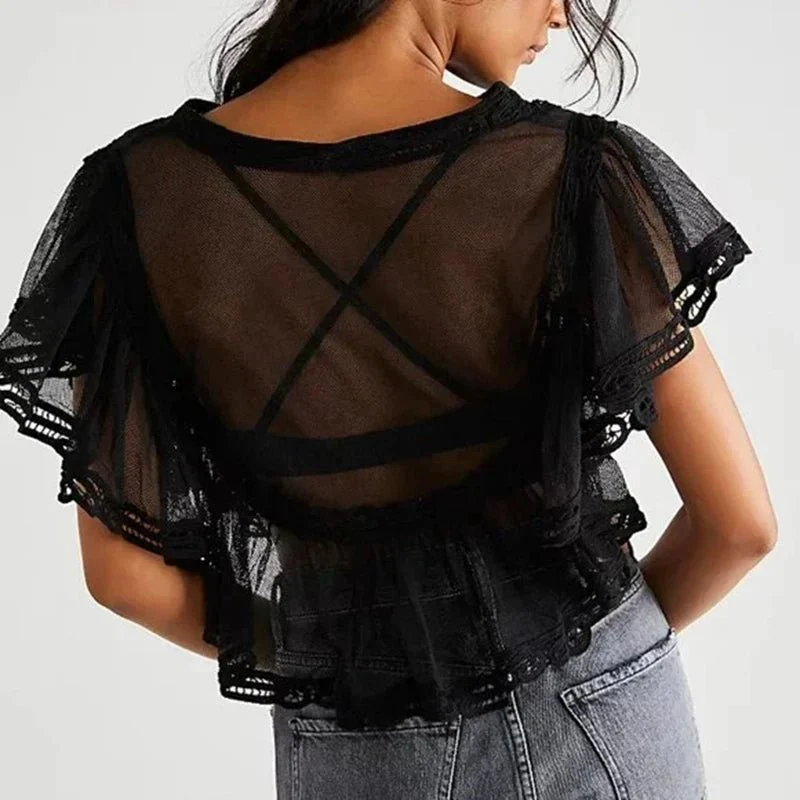 Genevra Sheer Chiffon Blouse - Image 6
