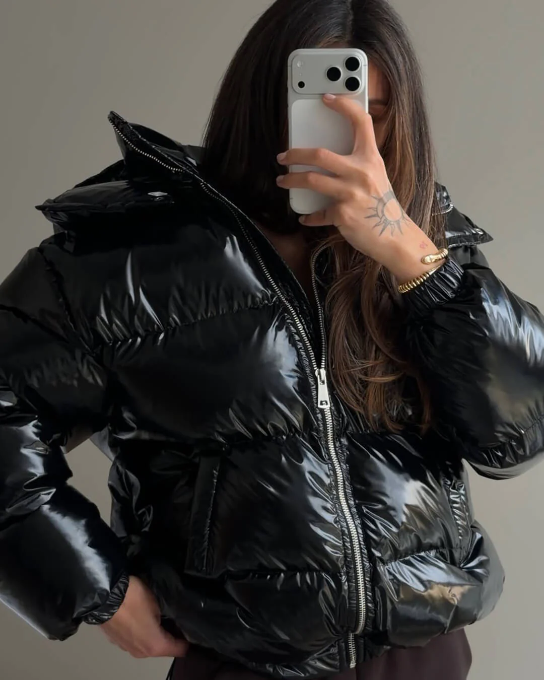 Geraldine Hooded Puffer Jacket - Image 3