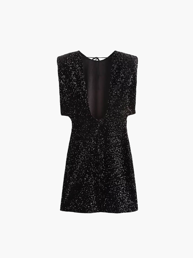 Gillian Glitter Mini Dress - Image 2