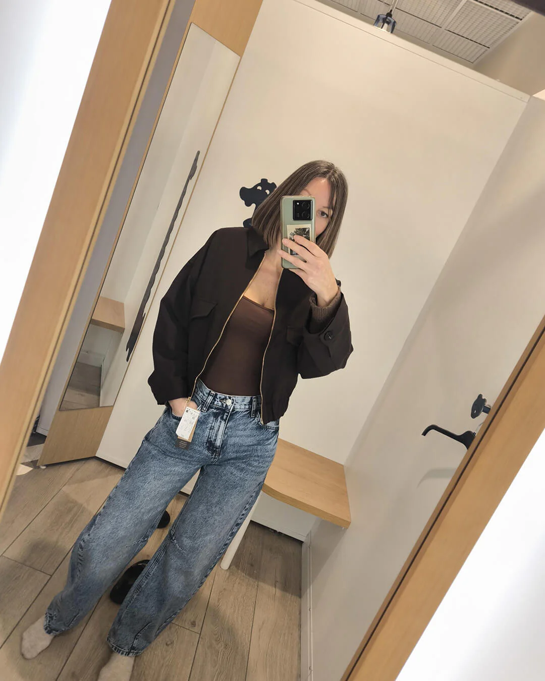 Ginny Flap Pocket Bomber Jacket - Image 8