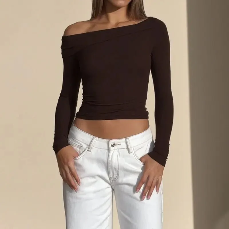 Glenda Asymmetrical Off Shoulder Top - Image 4