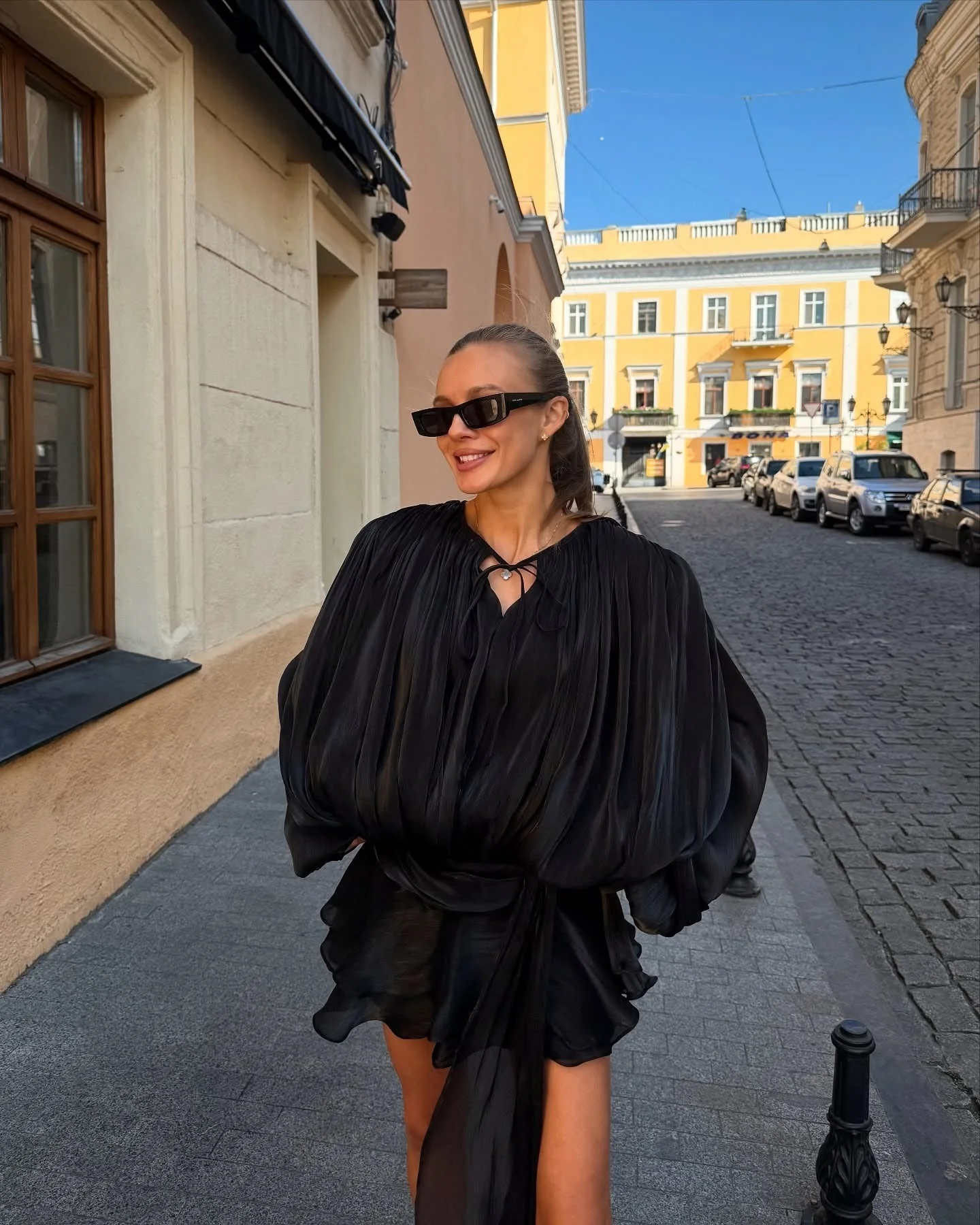 Gwyneth Blouson Mini Dress - Image 8