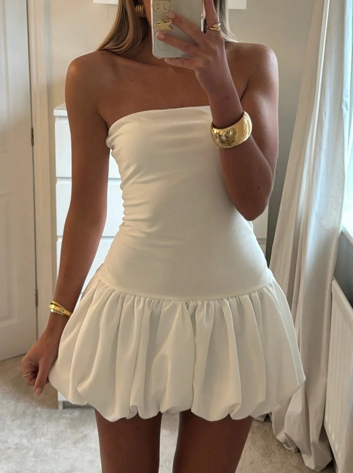 Hailey Strapless Mini Dress - Image 4