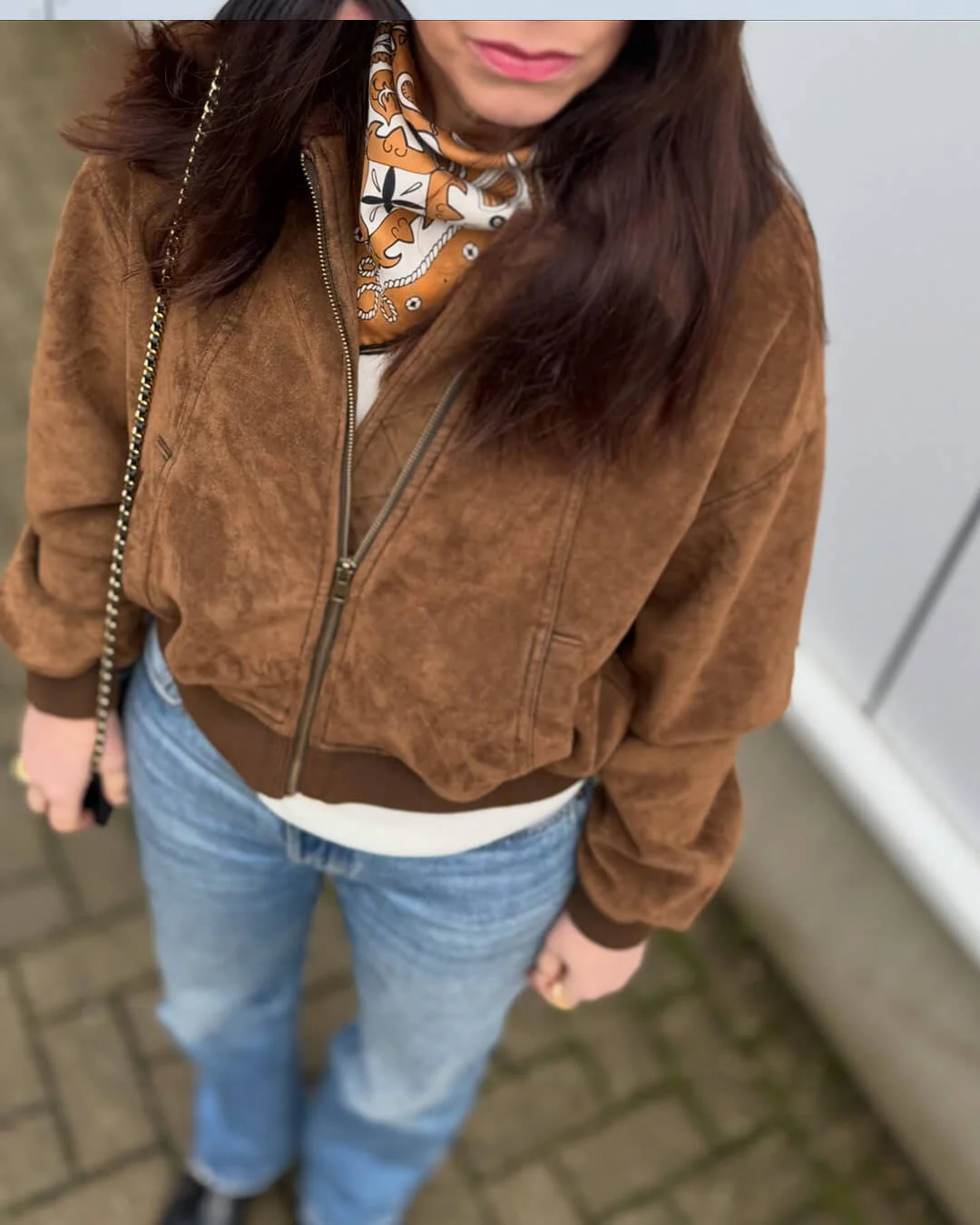 Heather Faux Suede Jacket - Image 4