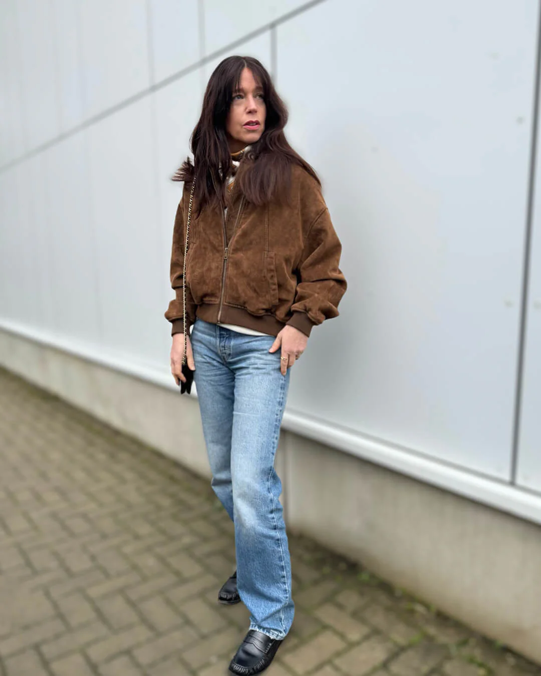 Heather Faux Suede Jacket - Image 5